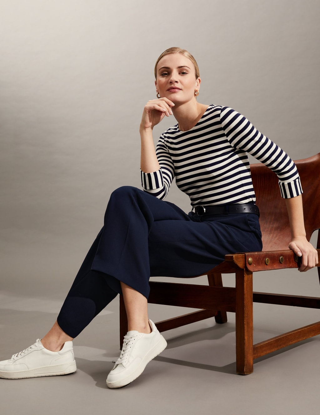 Crepe Wide Leg Trousers image 2