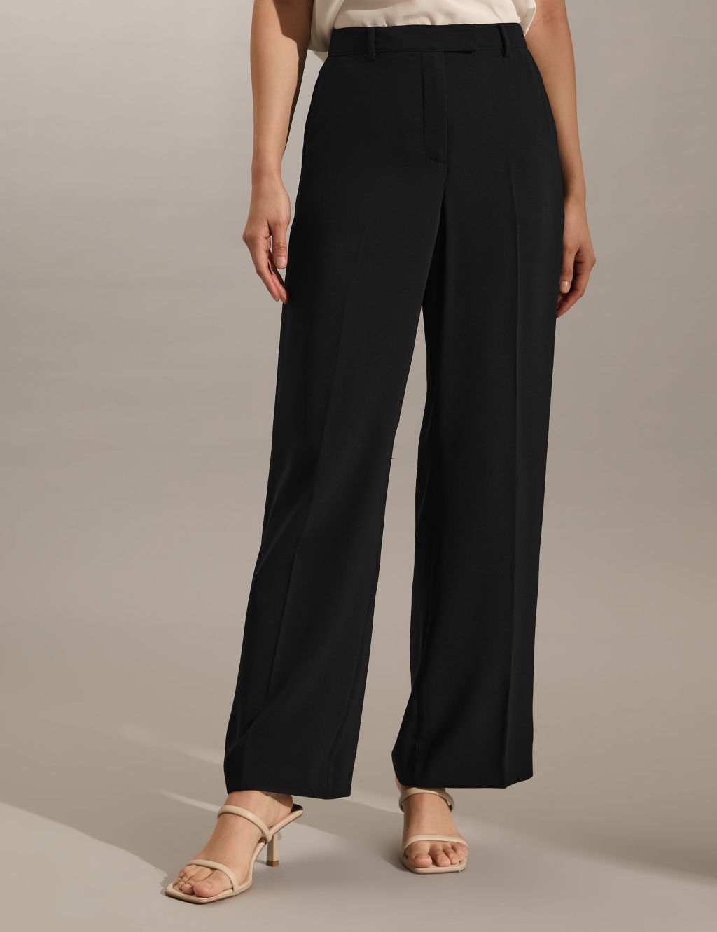Crepe Wide Leg Trousers image 2