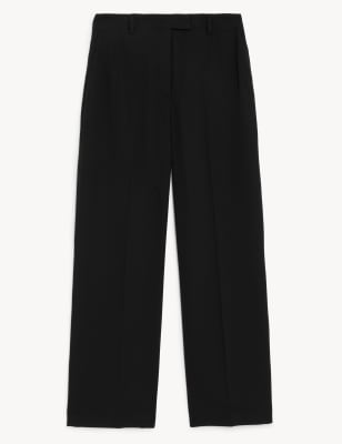 Crepe Wide Leg Trousers