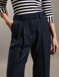 Pure Linen Wide Leg Trousers
