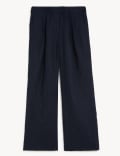 Pure Linen Wide Leg Trousers