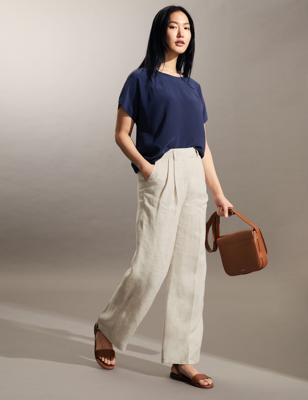 Pure Linen Trousers image 1