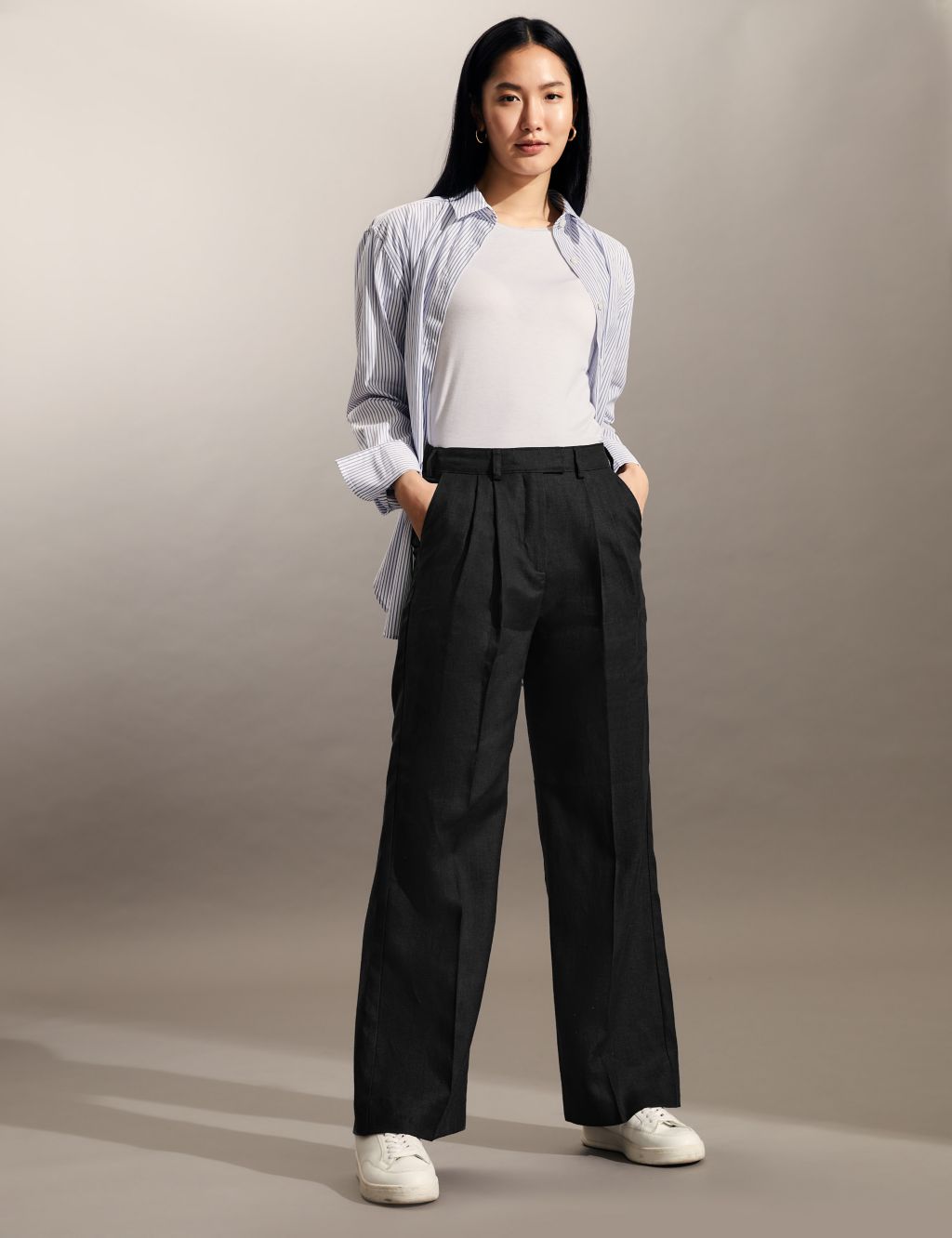 Pure Linen Trousers image 1