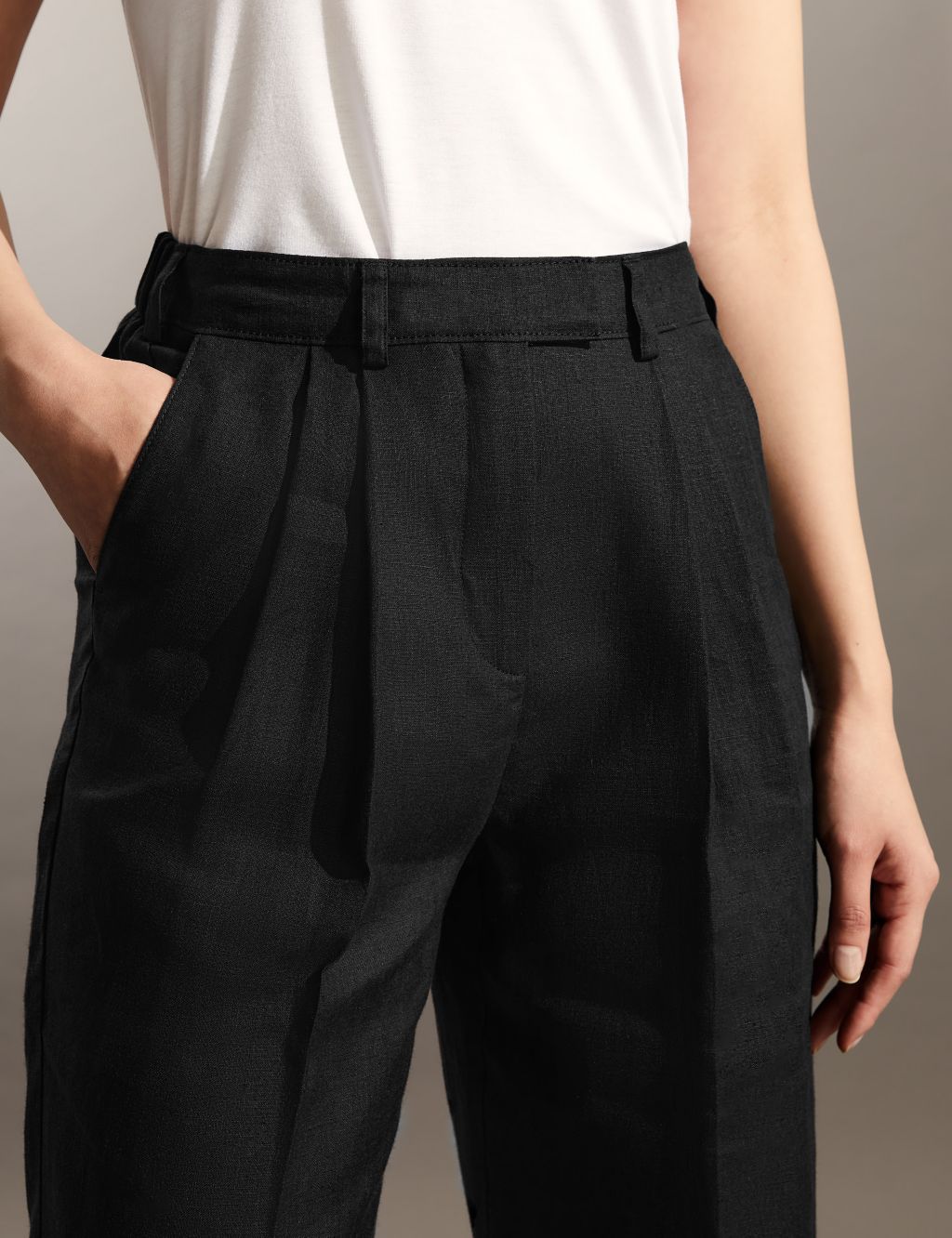 Pure Linen Trousers image 3