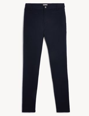

JAEGER Womens Slim Fit Cigarette Trousers - Navy, Navy