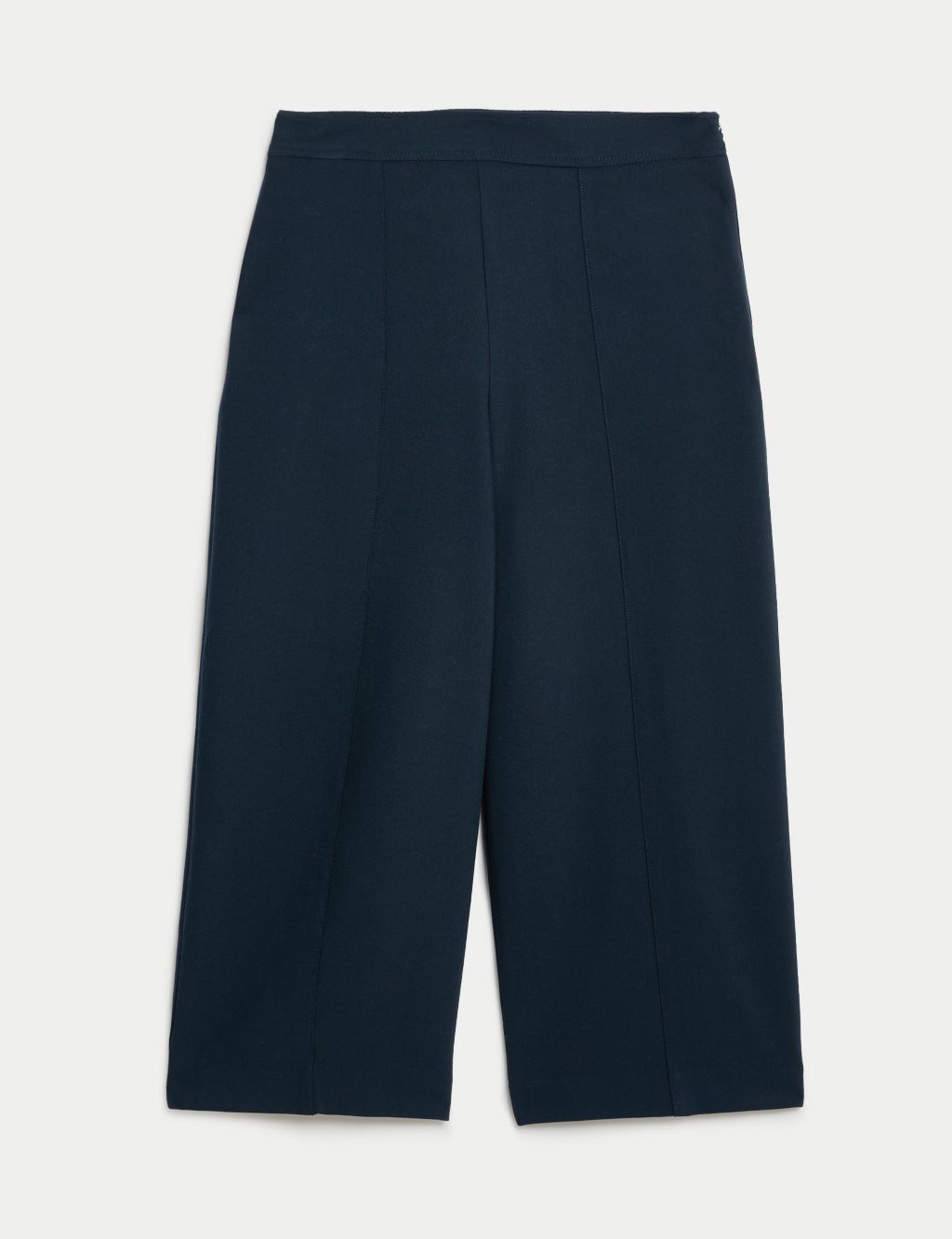 Side Zip Wide Leg Cropped Trousers image 2