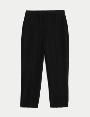 

JAEGER Womens Slim Fit Trousers with Stretch - Black, Black