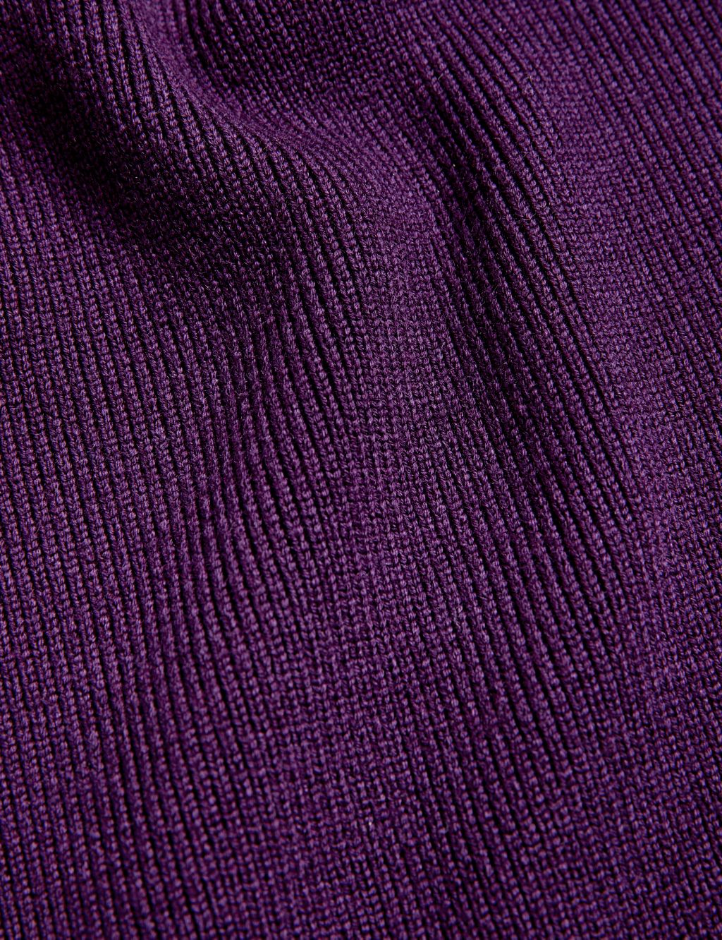 Merino Wool Rich Ribbed Midi A-Line Skirt image 6