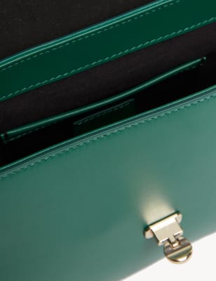 

JAEGER Womens Umhängetasche aus Leder - Grün, Grün