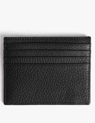 

JAEGER Womens Leather Cardholder - Black, Black
