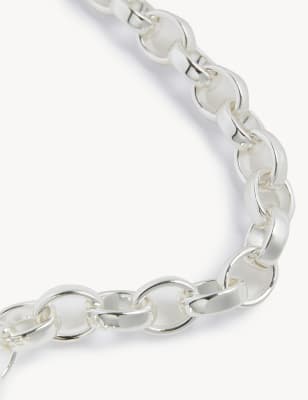 

JAEGER Womens Geometric Chain Necklace - Silver Mix, Silver Mix