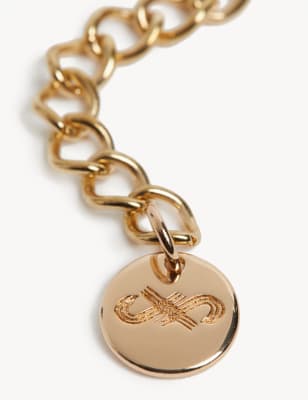 

JAEGER Womens Gold Tone Link Necklace, Gold