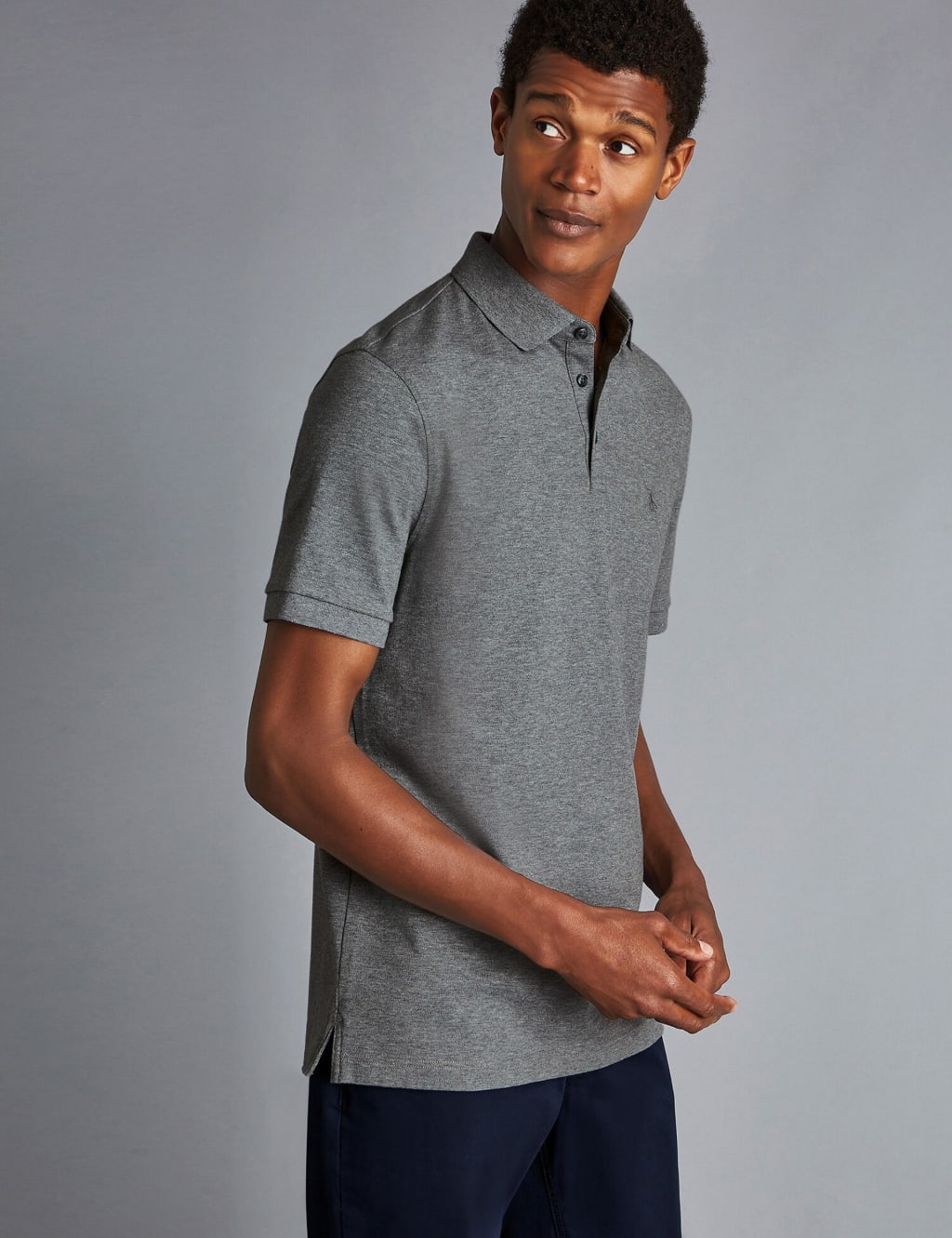 Men s Grey Polo Shirts M S