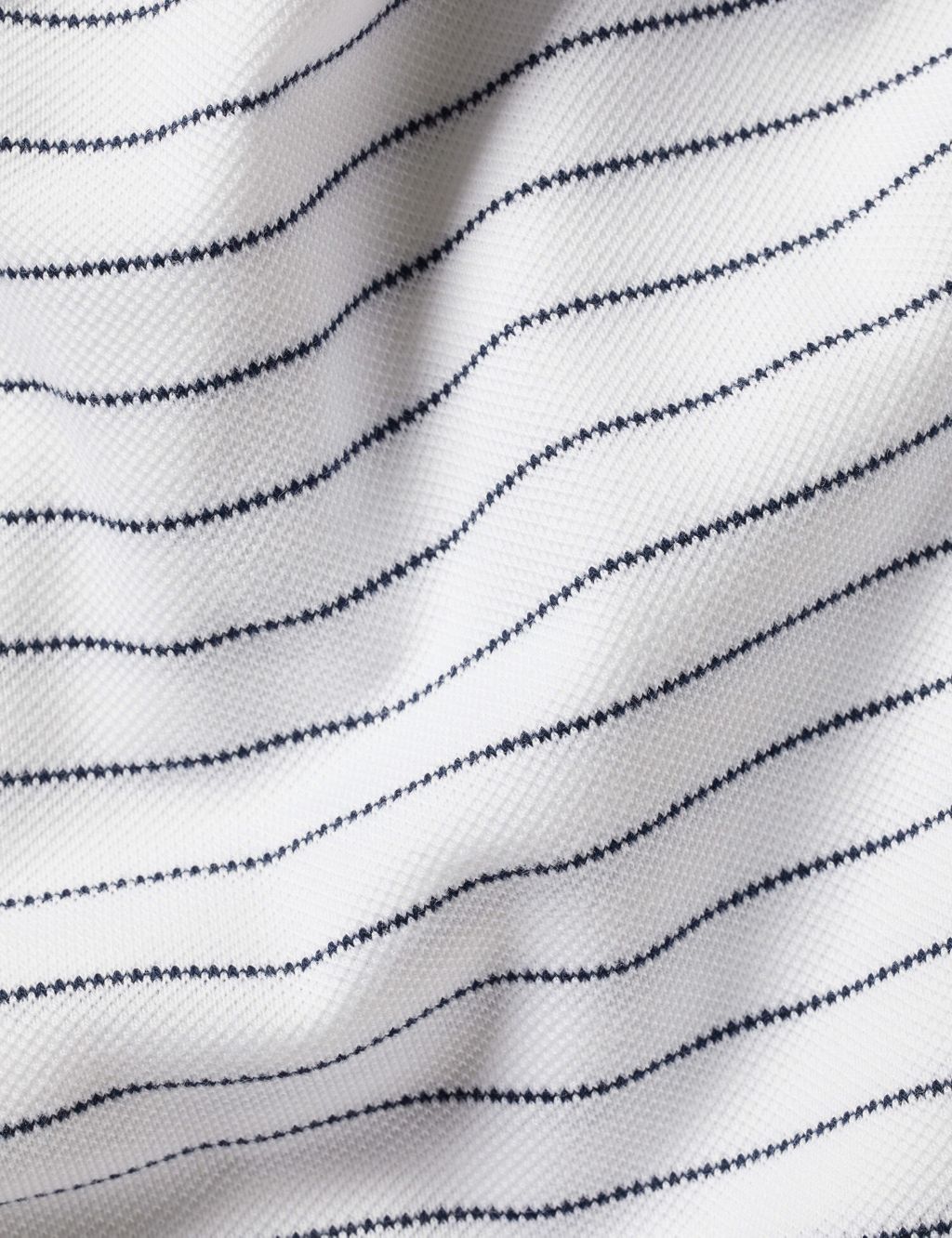 Cotton Rich Striped Pique Polo Shirt image 6