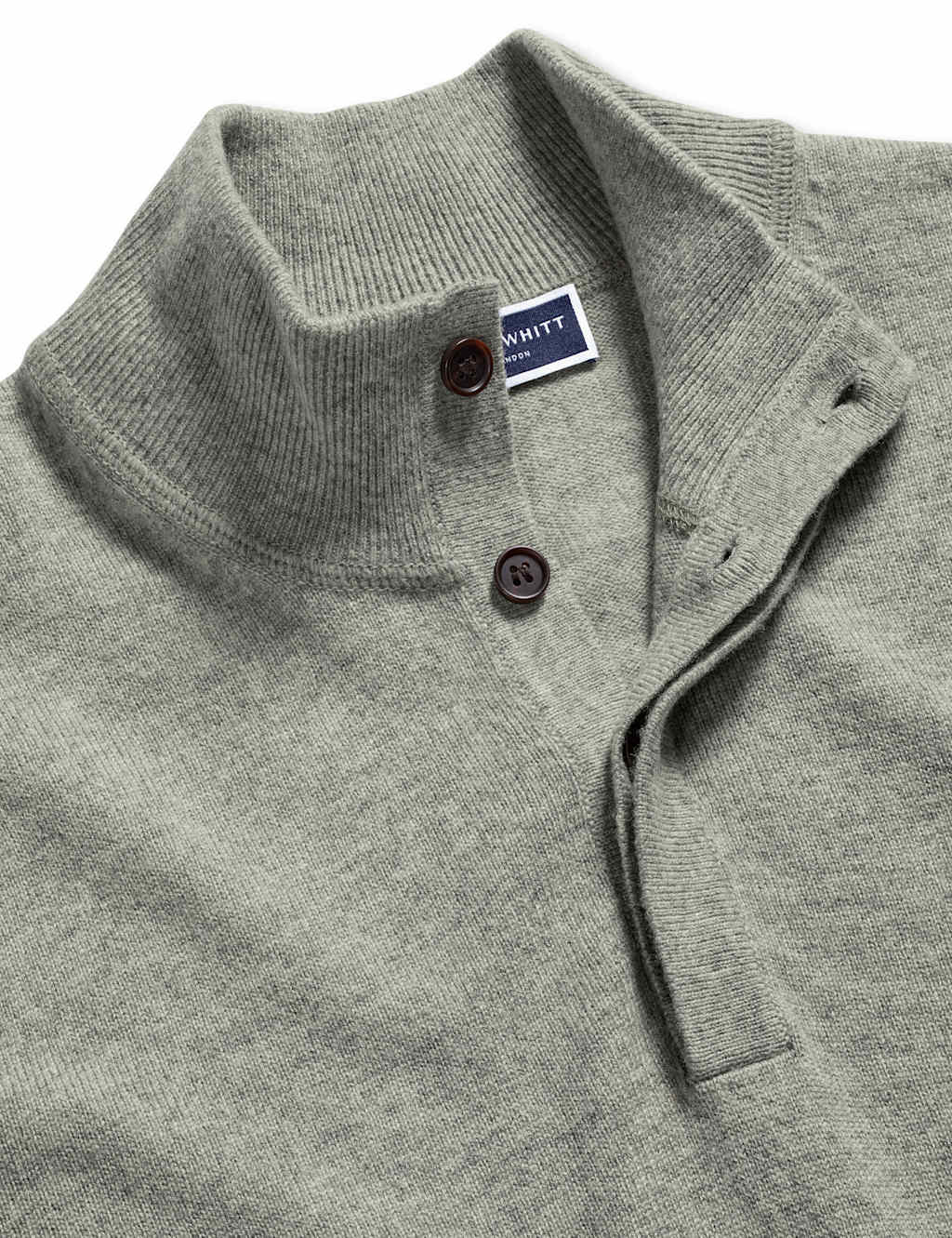 Merino Wool Rich Funnel Neck Jumper image 5