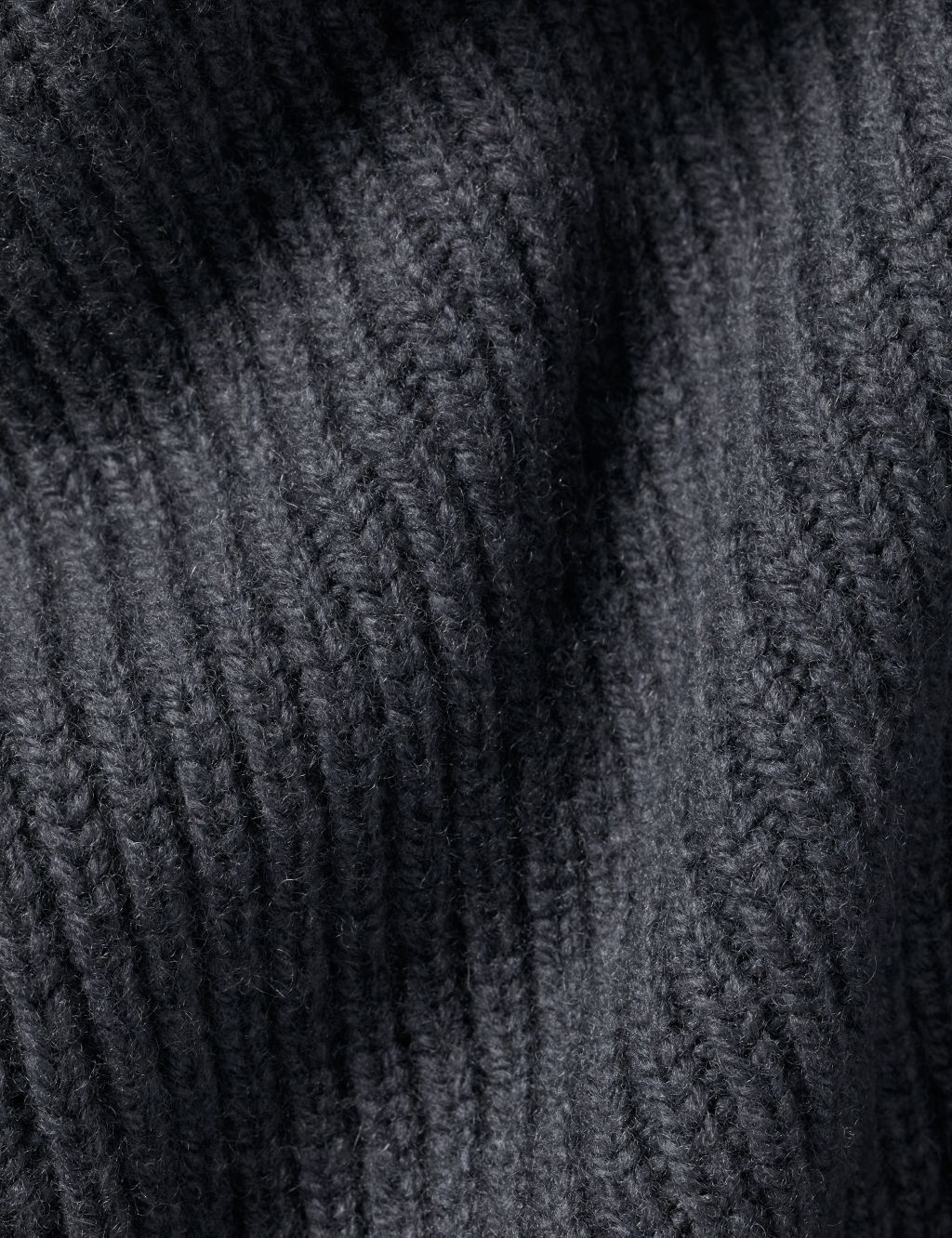 Pure Wool Ribbed Zip Up Cardigan image 5