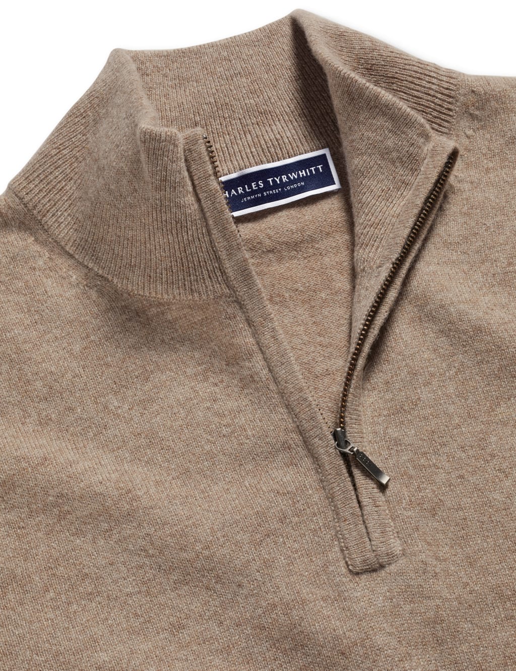 Pure Cashmere Half Zip Jumper image 5