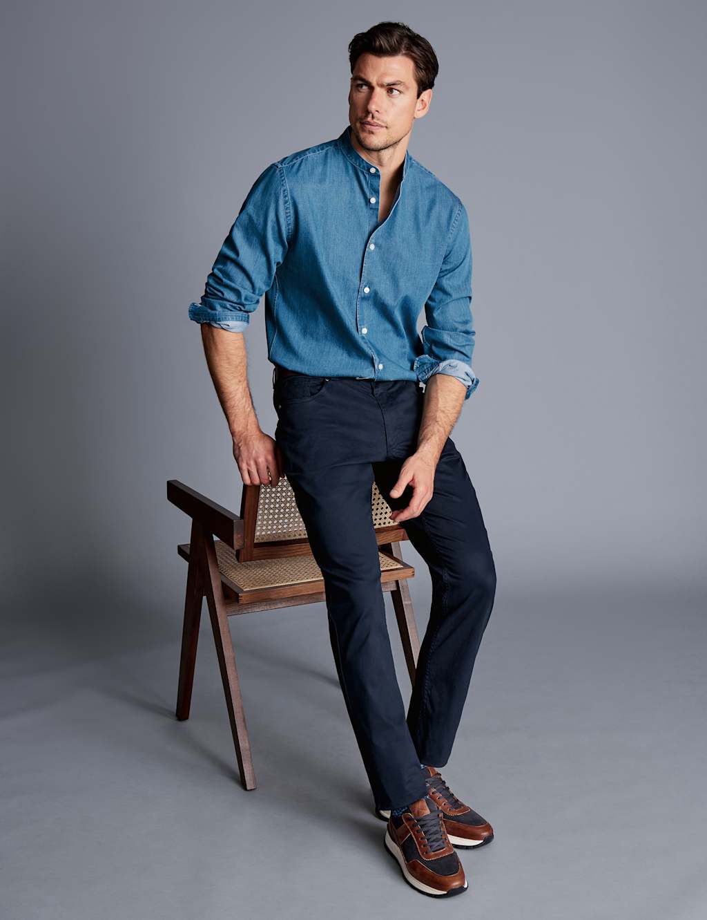 Slim Fit 5 Pocket Stretch Jeans image 1
