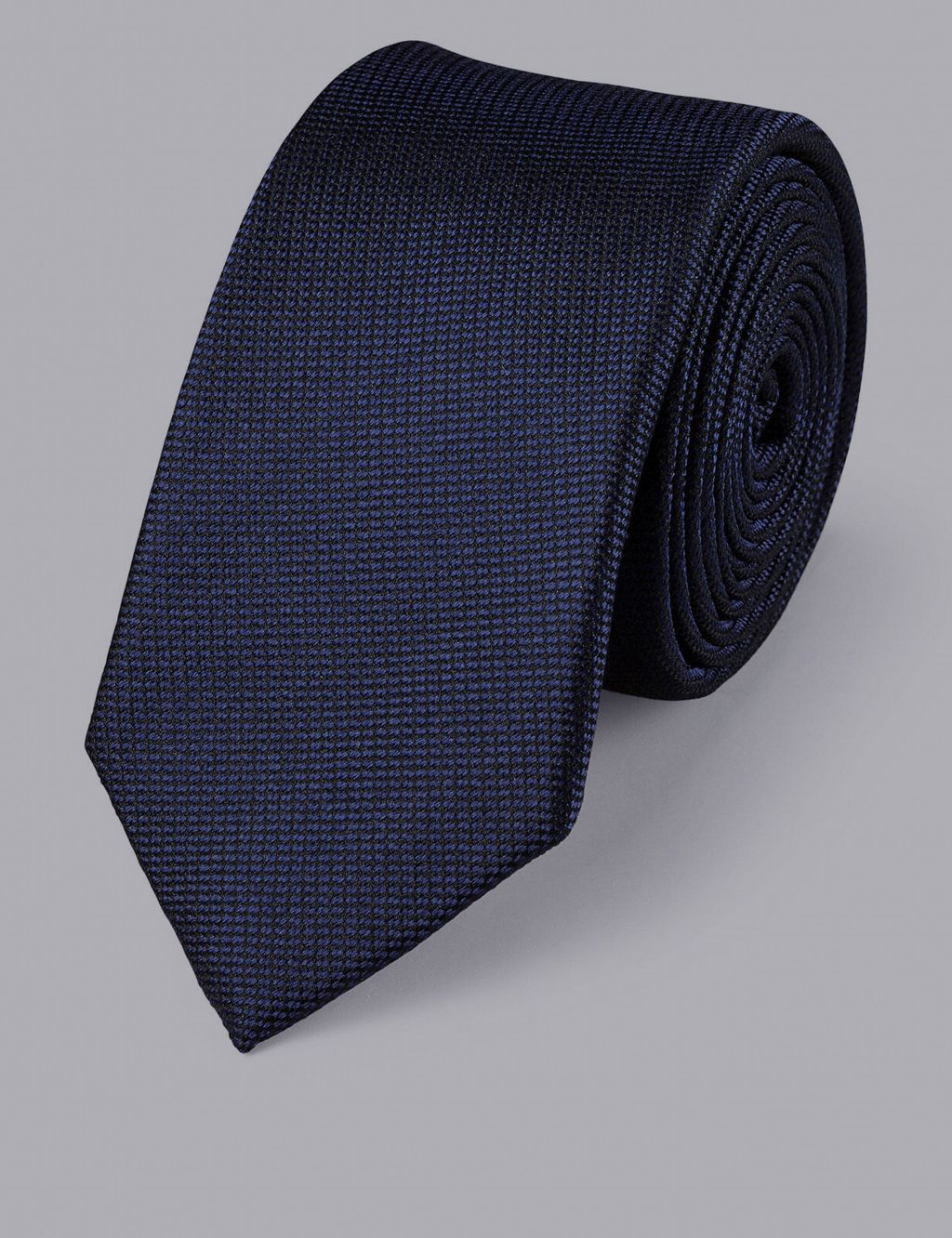 Slim Textured Pure Silk Tie