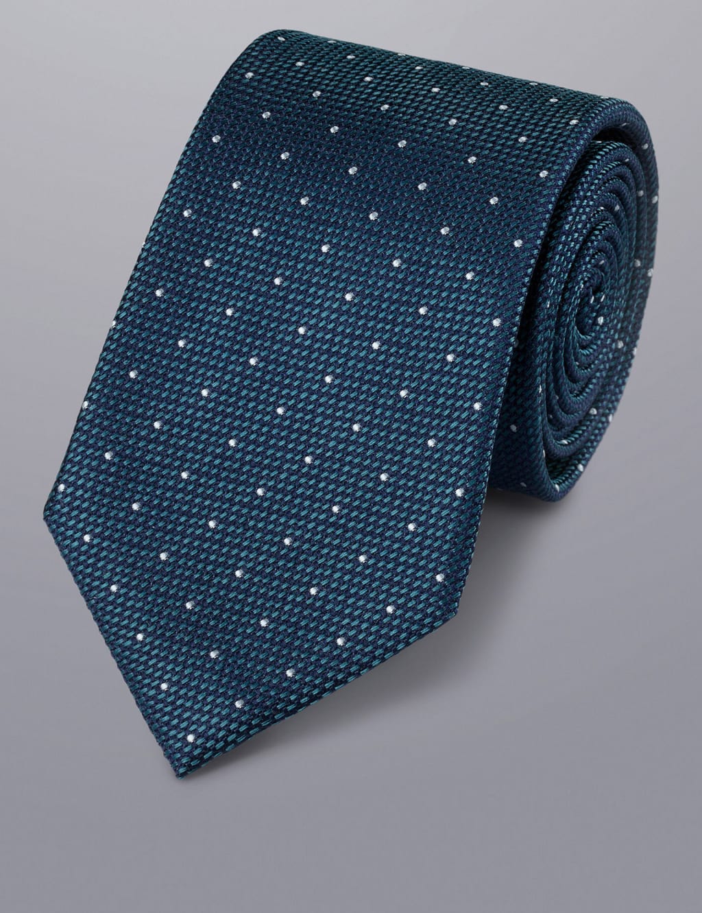 Polka Dot Pure Silk Tie image 1