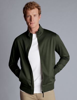 Charles Tyrwhitt Mens Pure Cotton Utility Jacket - Green, Green