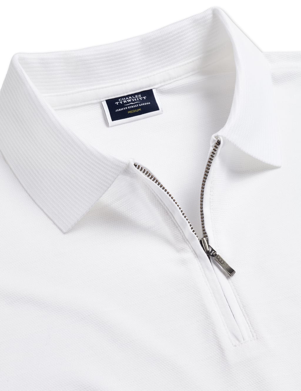 Pure Cotton Half Zip Polo Shirt image 4