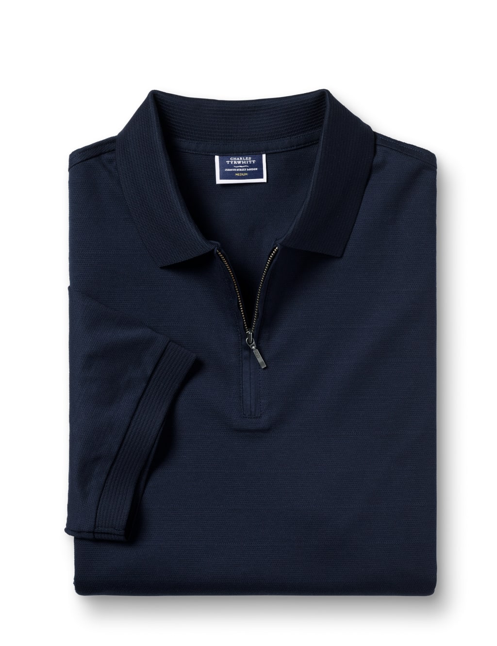 Pure Cotton Half Zip Polo Shirt image 2