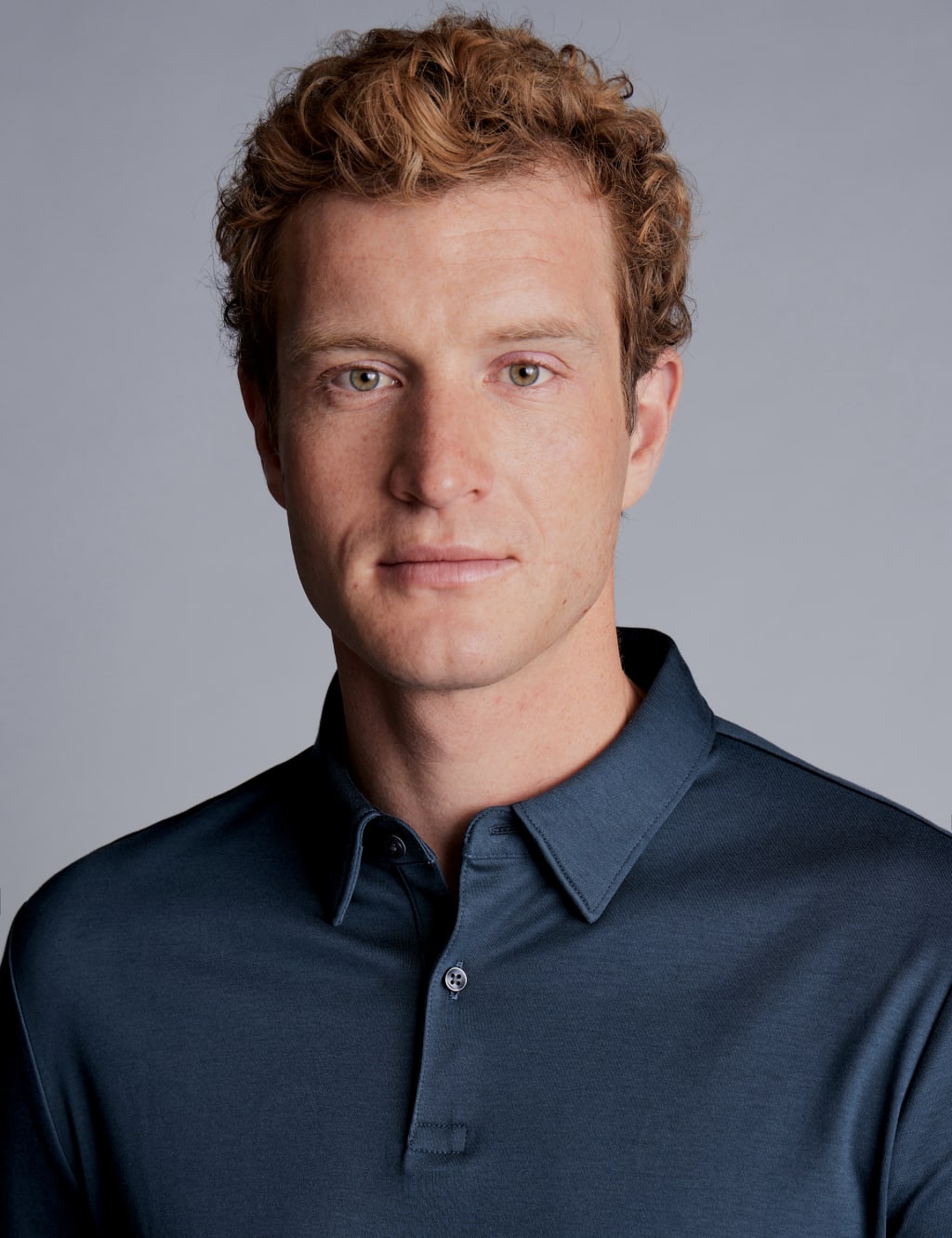 Pure Cotton Jersey Long Sleeve Polo Shirt image 3
