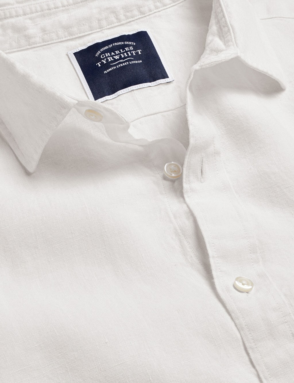 Slim Fit Pure Linen Shirt image 2