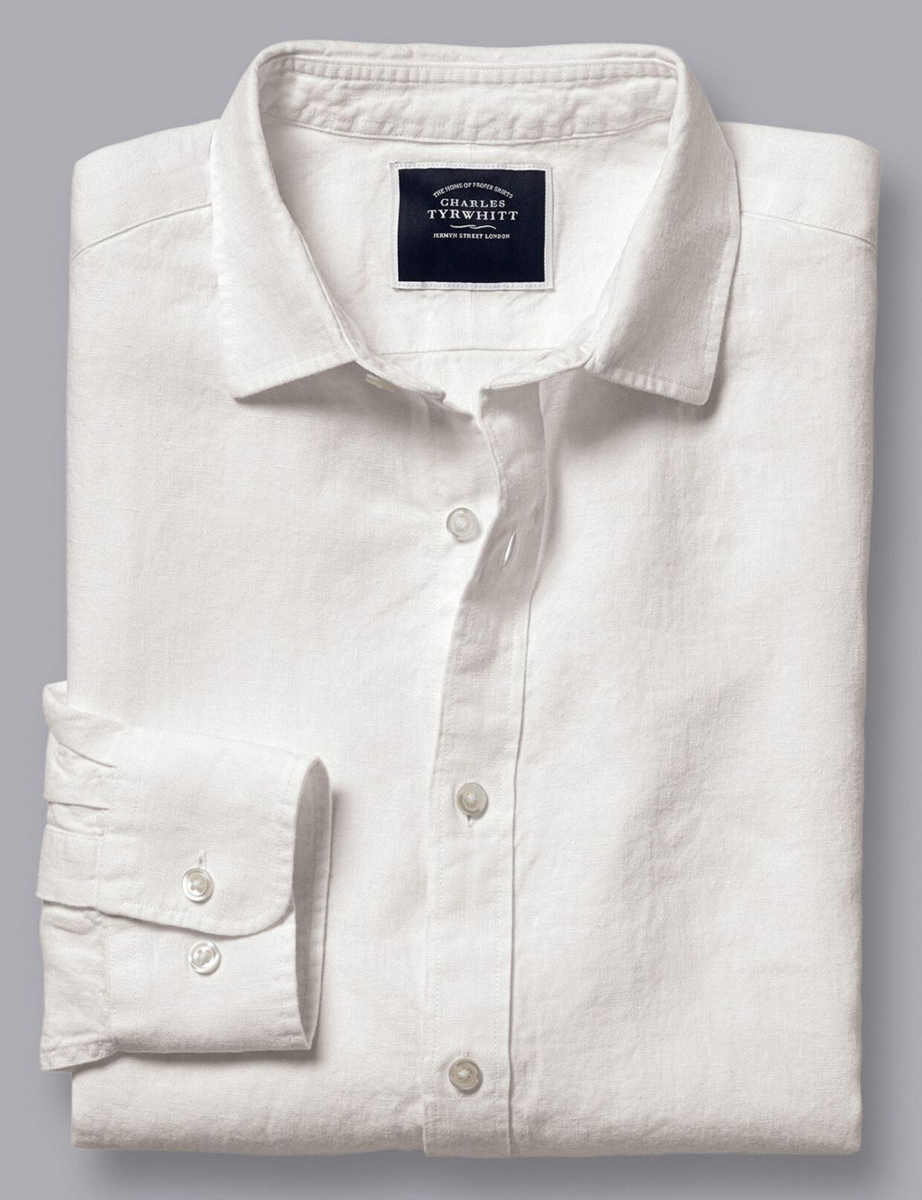 Slim Fit Pure Linen Shirt image 1