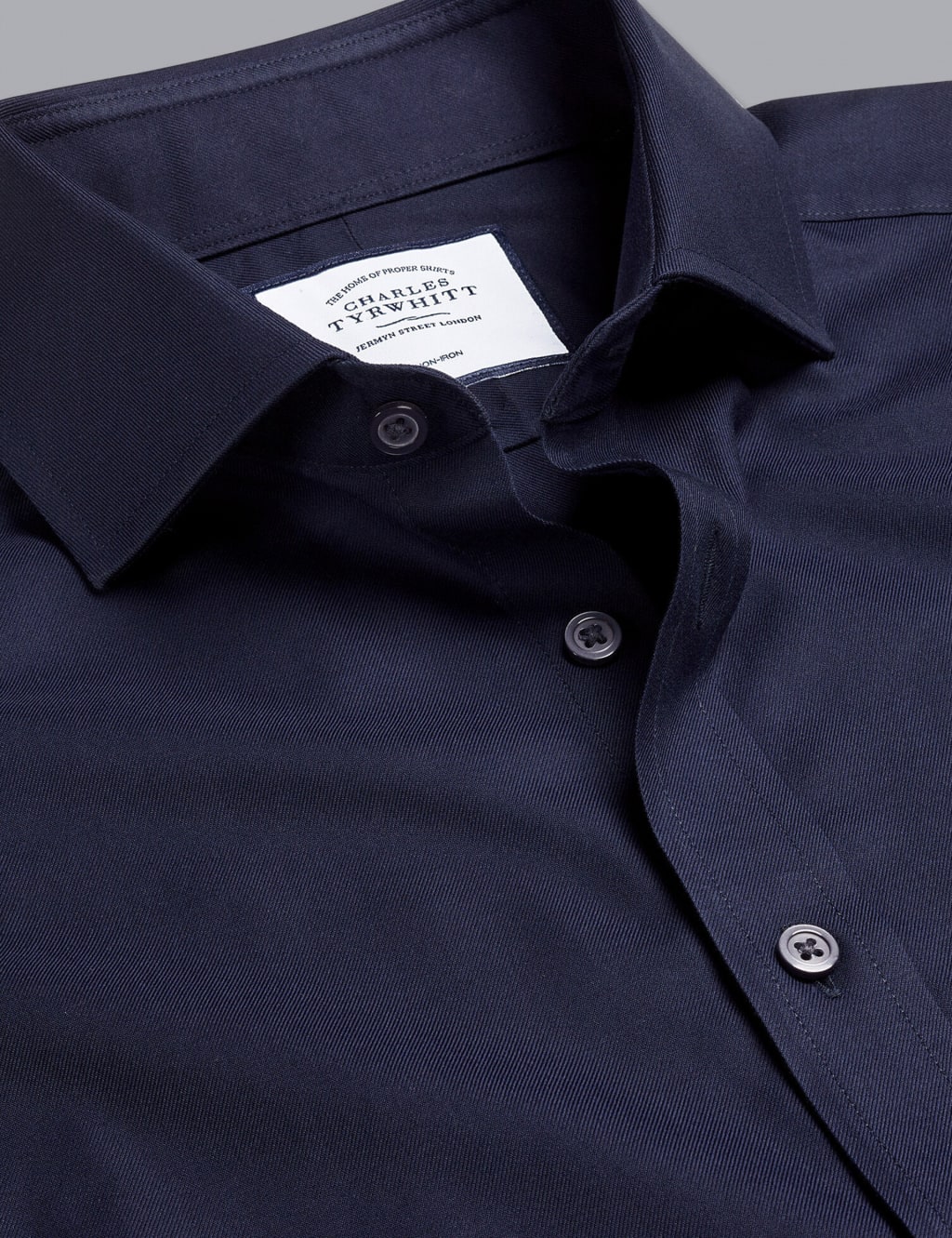 Slim Fit Non Iron Pure Cotton Twill Shirt image 4