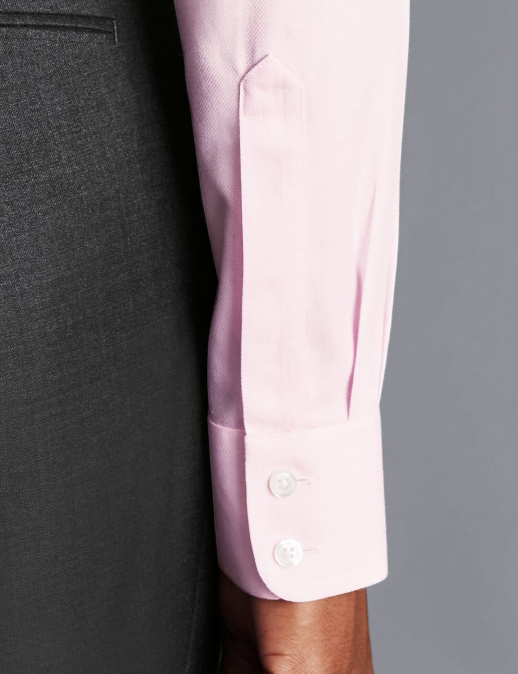 Slim Fit Non Iron Pure Cotton Oxford Shirt image 3