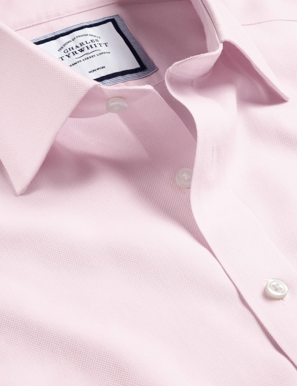 Slim Fit Non Iron Pure Cotton Oxford Shirt image 4