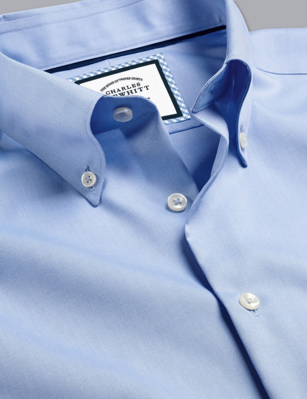 Slim Fit Non Iron Pure Cotton Oxford Shirt image 4