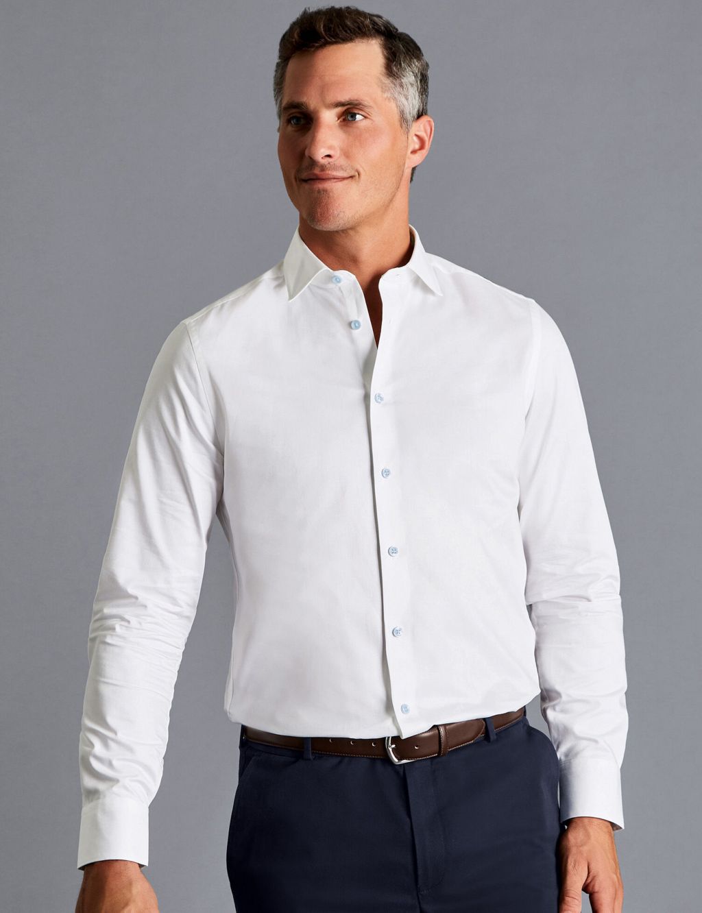 Slim Fit Pure Cotton Twill Shirt image 1