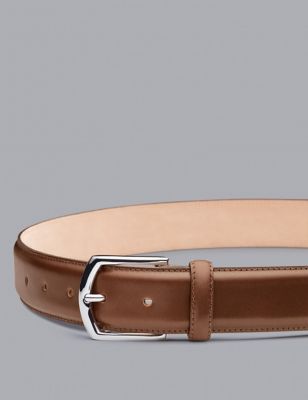 Charles Tyrwhitt Mens Leather Smart Belt - 32 - Tan, Tan