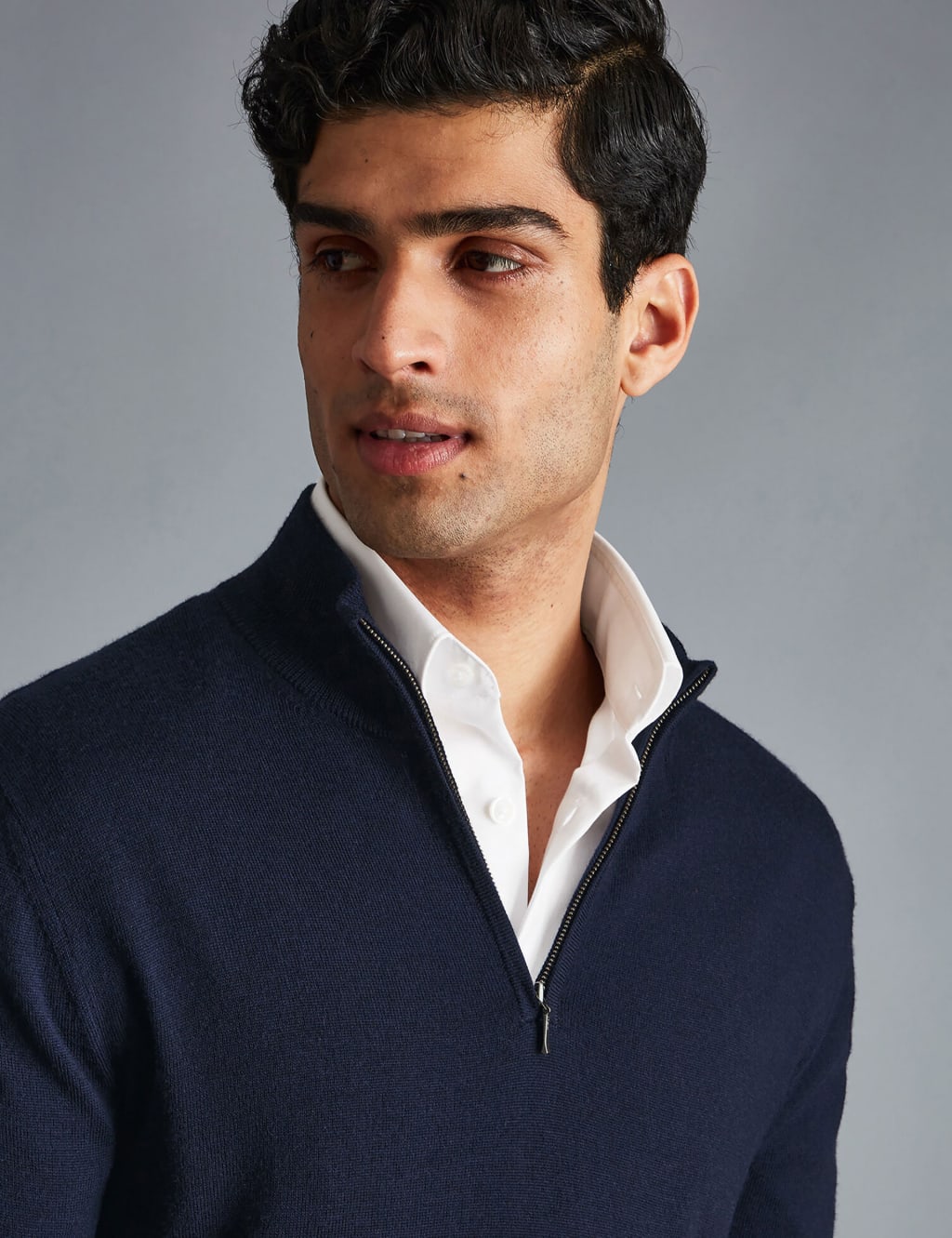 Pure Merino Wool Half Zip Jumper image 2