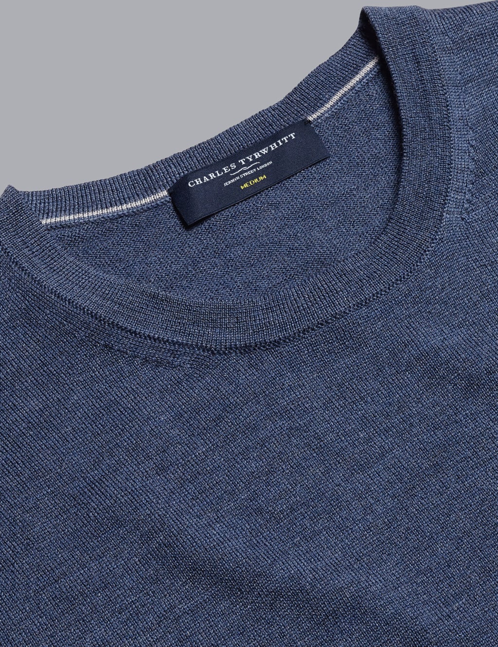 Pure Merino Wool Crew Neck Jumper image 5