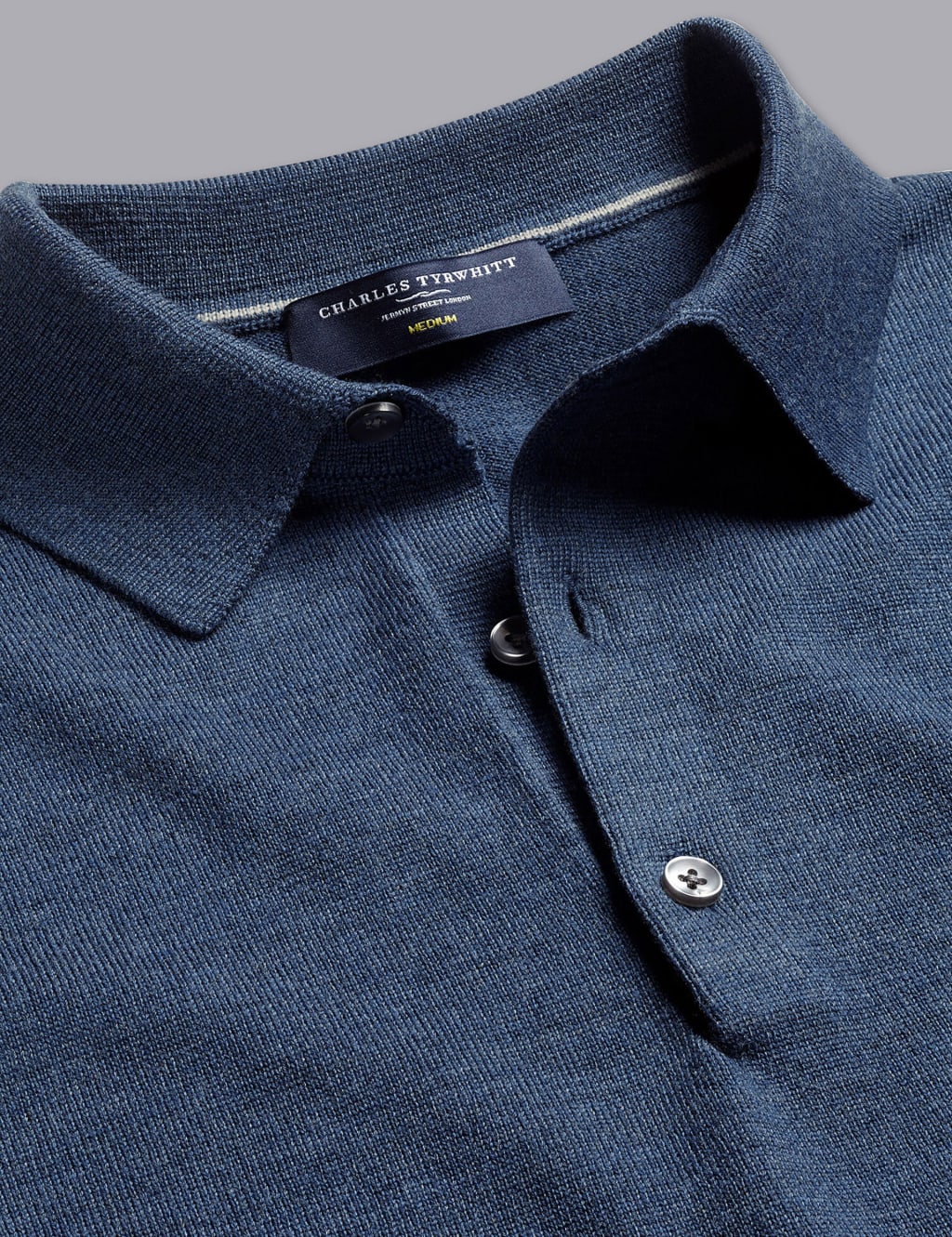 Pure Merino Wool Polo Neck Jumper image 5