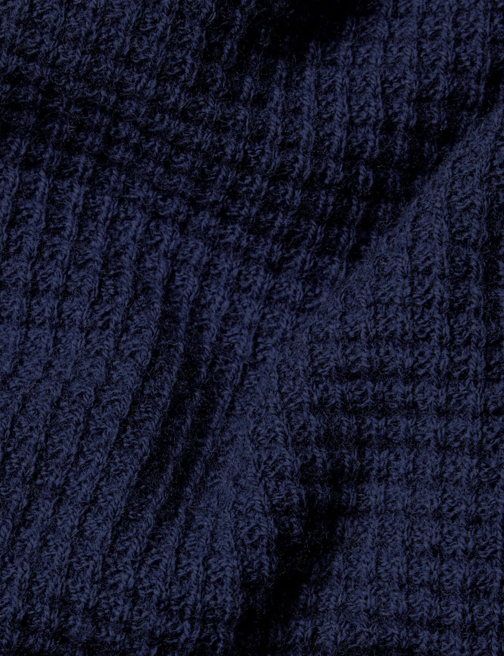 Merino Wool Blend Textured Crew Neck Jumper image 3