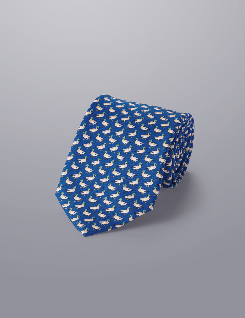 Printed Geometric Pure Silk Tie image 2
