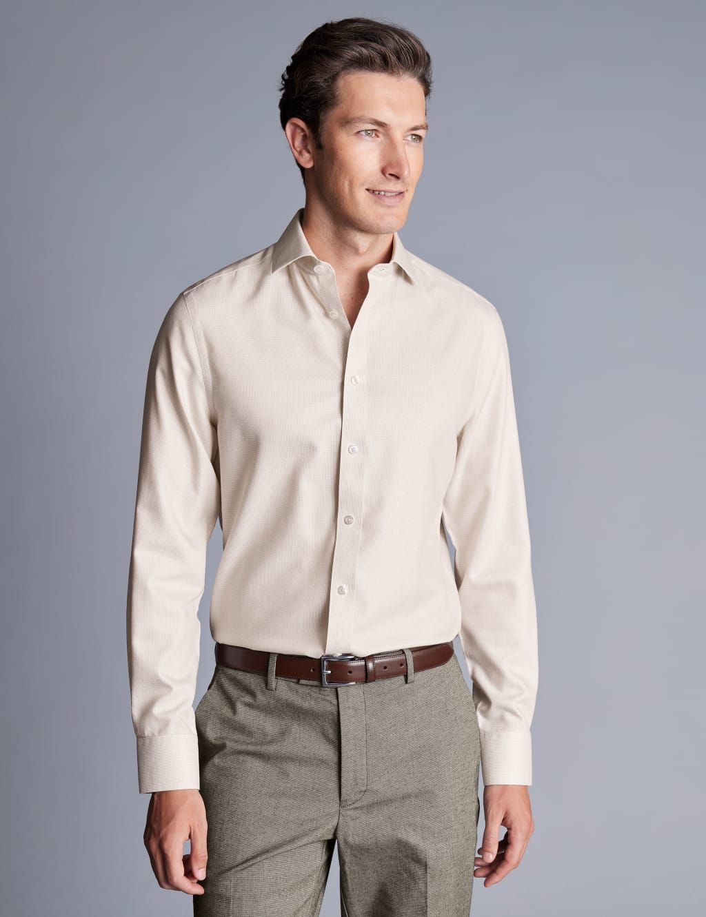 Slim Fit Non Iron Pure Cotton Shirt image 1