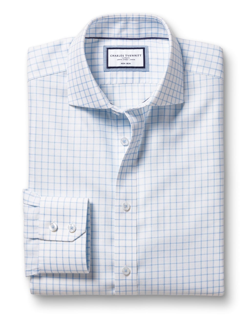 Slim Fit Non Iron Pure Cotton Check Shirt image 2