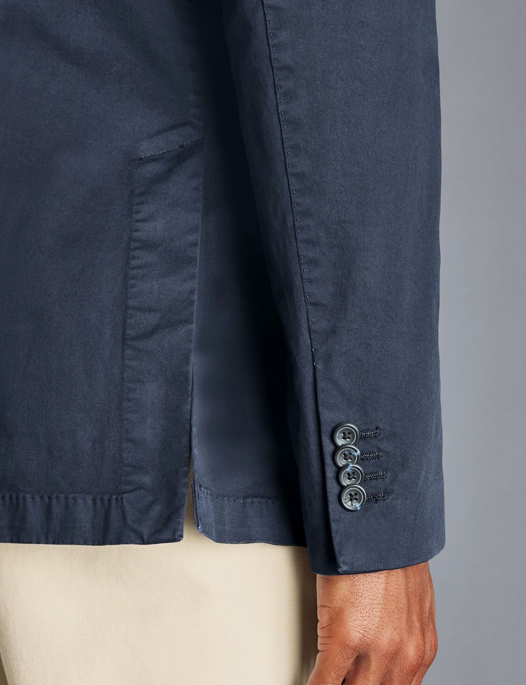 Slim Fit Cotton Rich Stretch Suit Jacket image 3