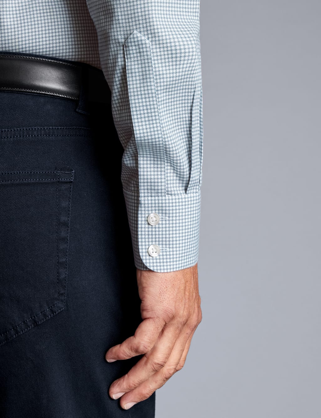 Slim Fit Non Iron Pure Cotton Check Shirt image 4