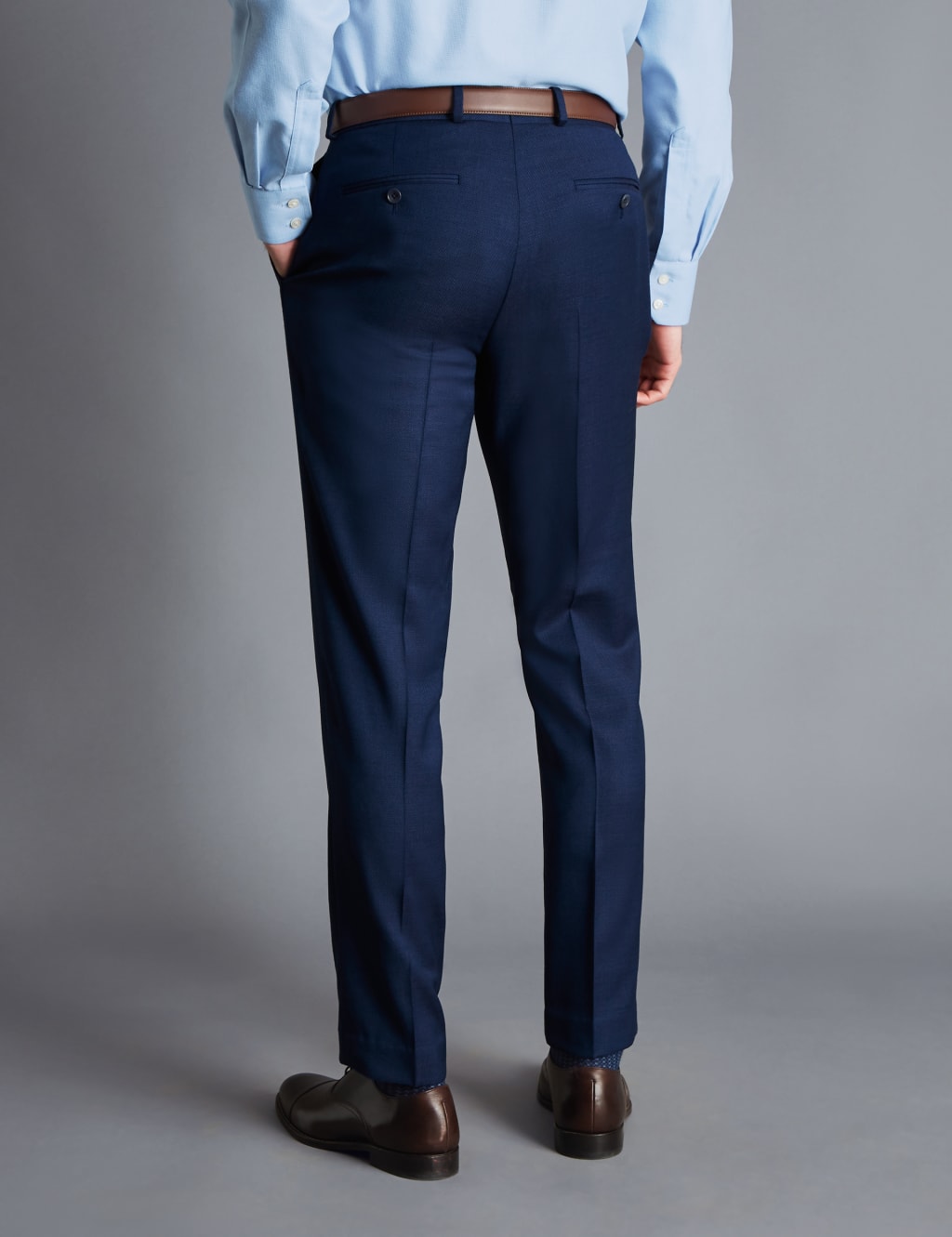 Slim Fit Super 120s Wool Suit Trousers image 2