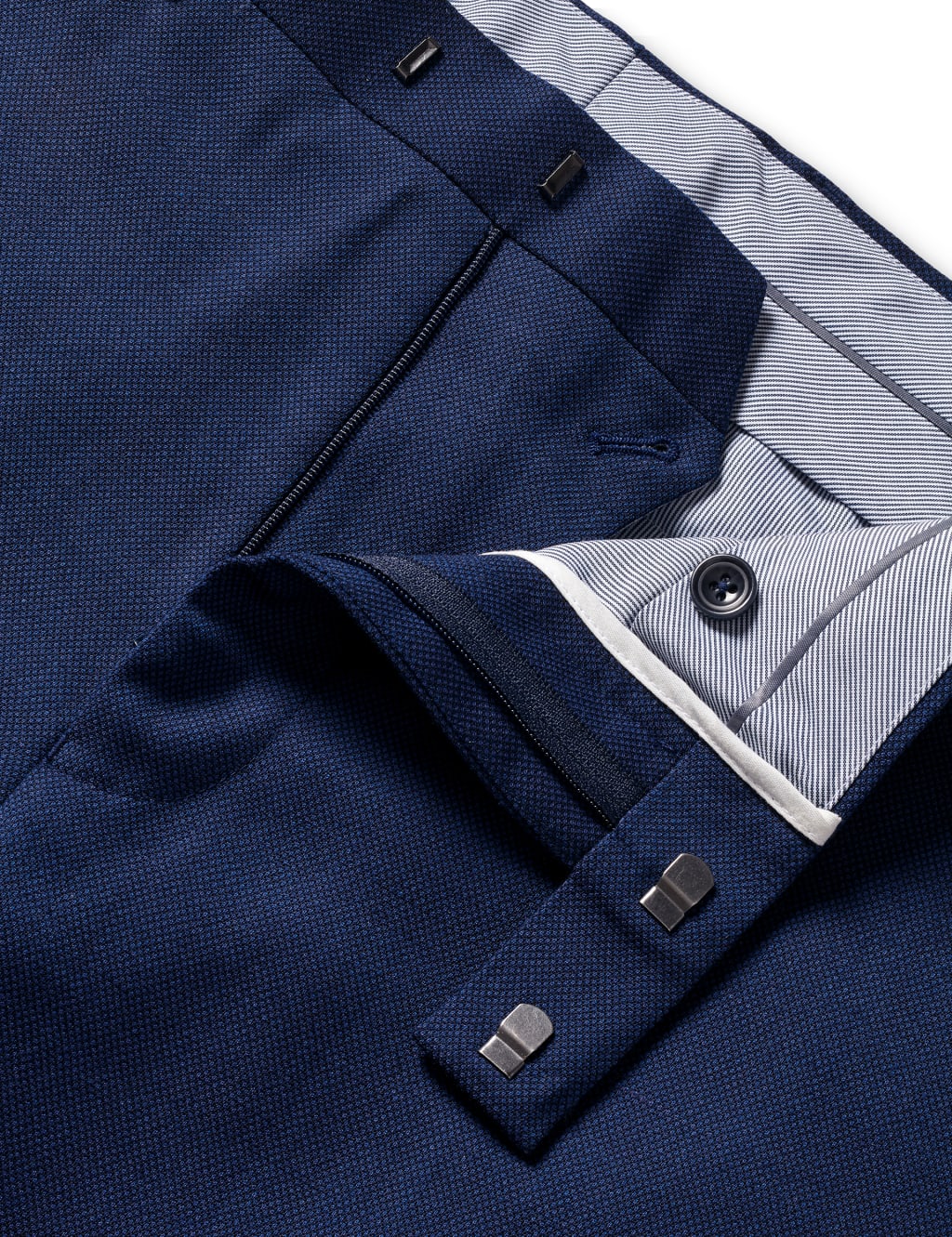Slim Fit Super 120s Wool Suit Trousers image 3