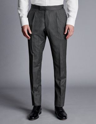 Slim Fit Pure Wool Stripe Trousers | Charles Tyrwhitt | M&S