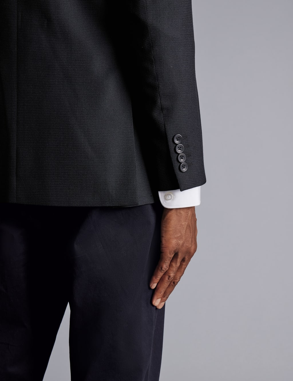 Slim Fit Pure Wool Textured Suit Jacket image 4