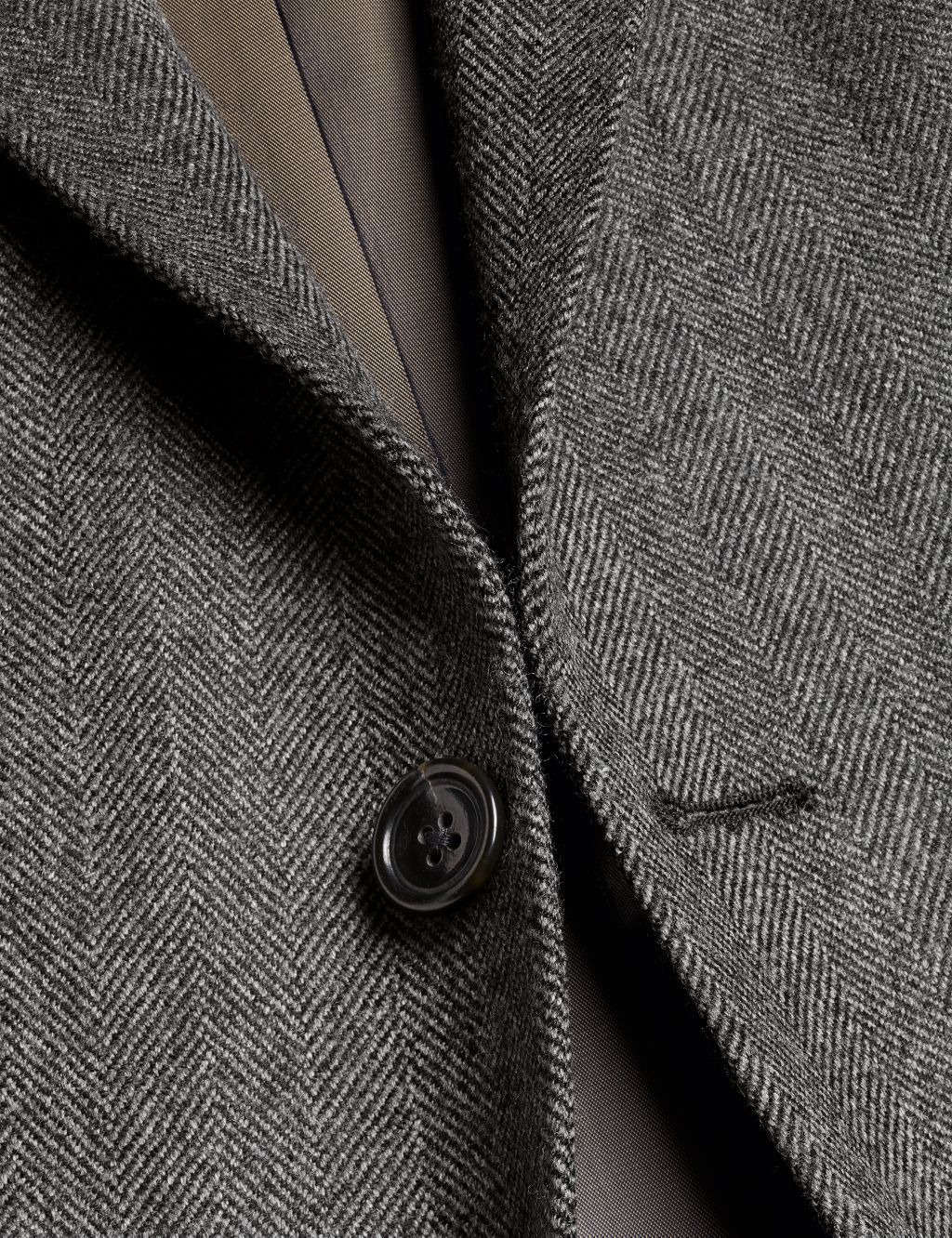 Slim Fit Pure Wool Herringbone Suit Jacket image 4